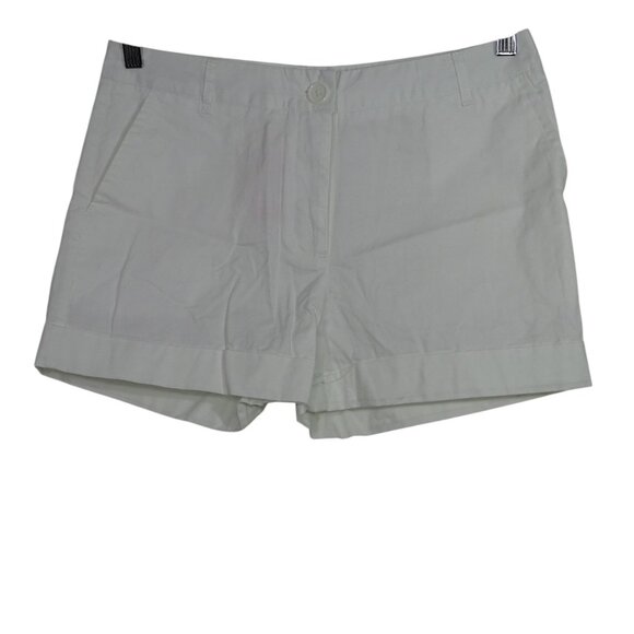 SES Grace Fashion White Casual Shorts Women Size 10 With Pockets FLAWS - Picture 1 of 14